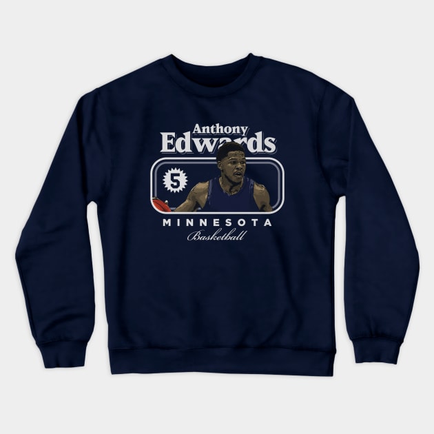 Anthony Edwards Minnesota Cover Crewneck Sweatshirt by ClarityMacaws